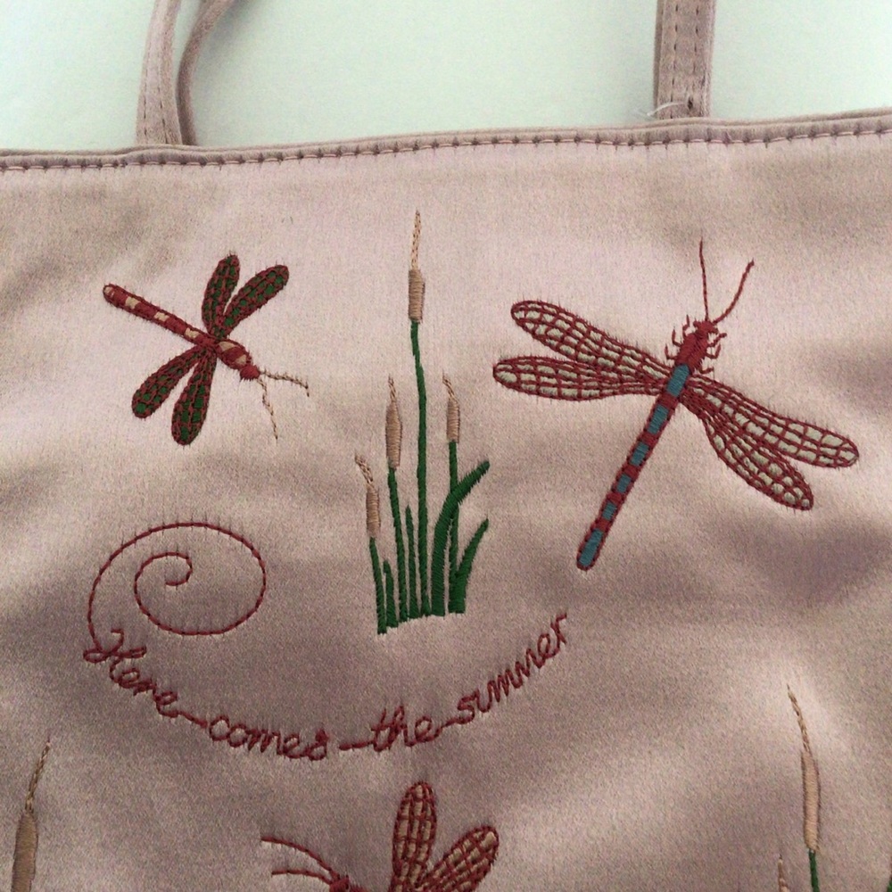 RARE ANYA HIMDMARCH PINK SATIN EMBROIDERED MINI HANDBAG - Picture 5 of 16